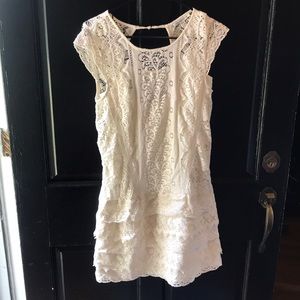 American Eagle ivory lace dress